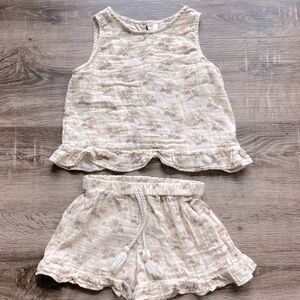 Rylee + Cru Leonie Set In Vintage Floral 8-9Y